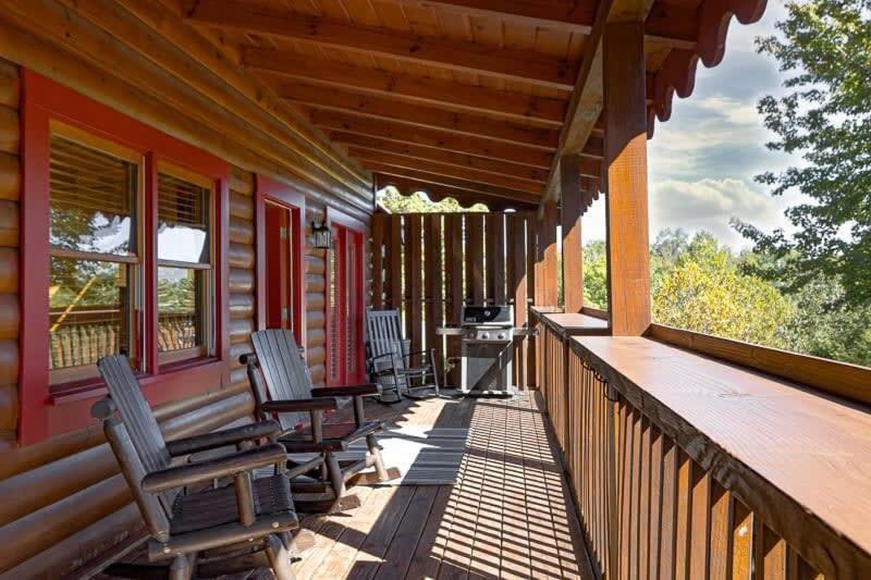 Movie Theater Hot Tub View Mountain Escape Villa Gatlinburg Bagian luar foto